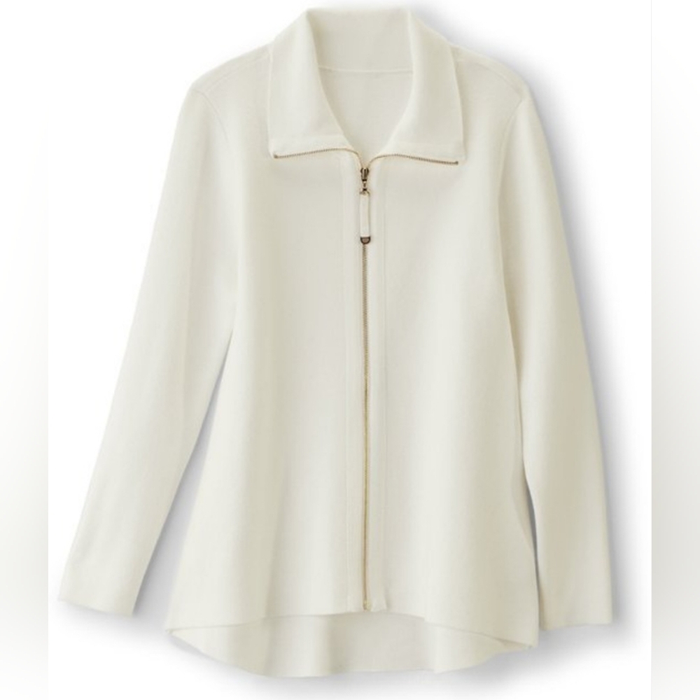 Soft Surroundings Elegant White Jacket